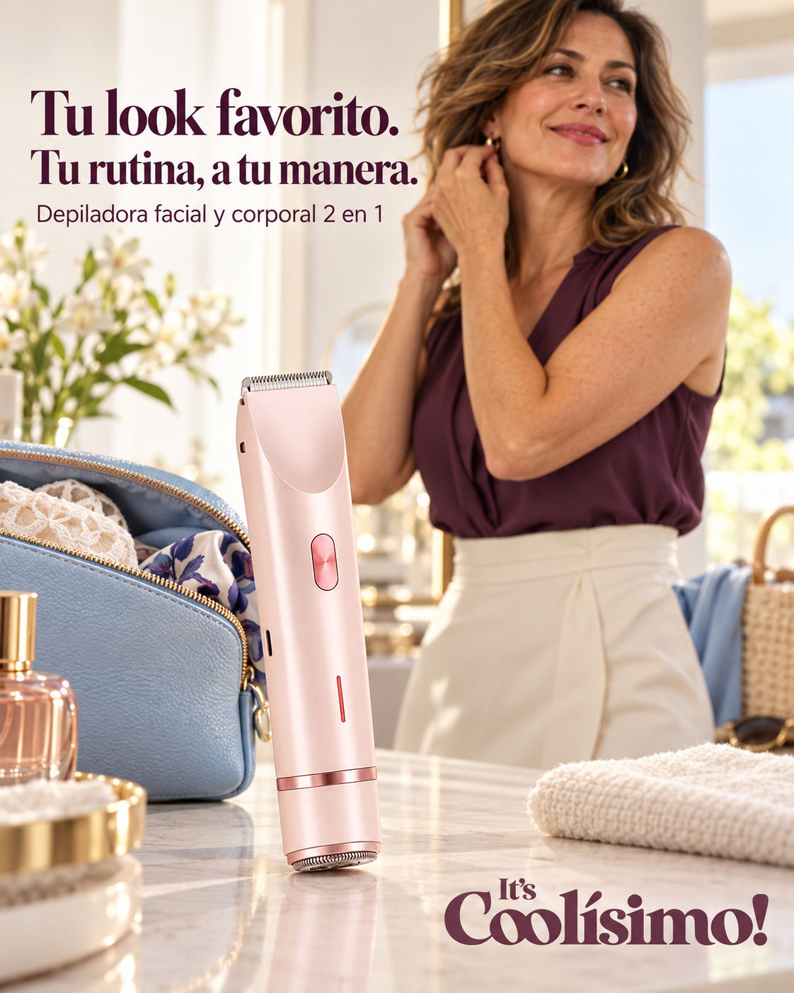 Depiladora facial y corporal 2 en 1